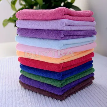 

5/10 pcs Soft Microfiber Towel Car Washing Cloth for Car Polish& Wax Car Care Styling Cleaning Microfibre 25*25cm