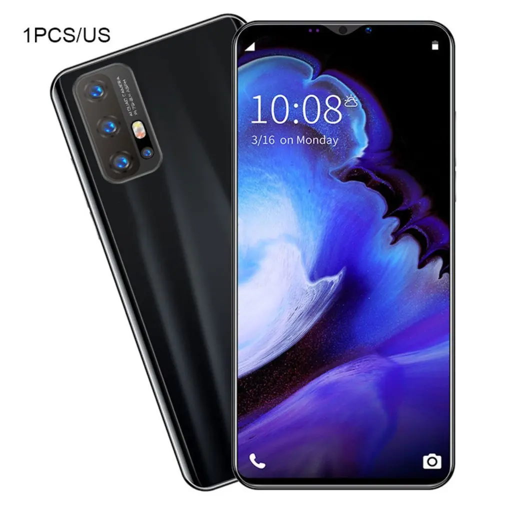 

Z6 Pro Smartphone 5.8 Inch Screen Smartphone 512M+4G Android Smartphone 3D Glass Plated Back Cover Black