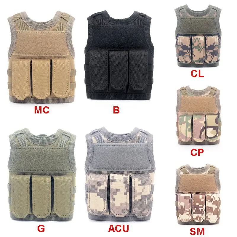 Tactical Beer Bottle Set Military Molle Vest Beverage Bottle Set Adjustable Hunting Beer Bottle Vest