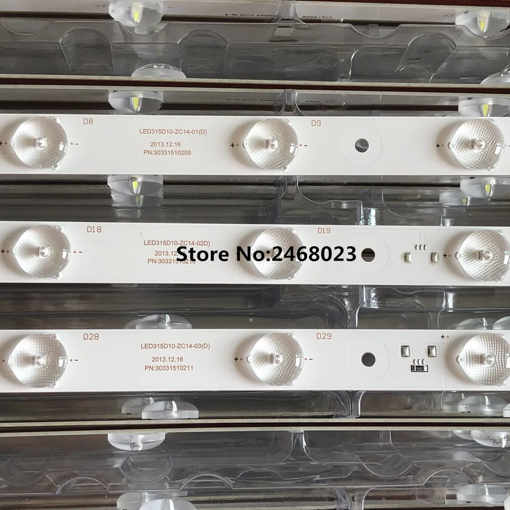 Tira de Luz de Fundo Lâmpada para Le32te5 Le32f3000w Led315d10-zc14-01 d 02 03 Led 10 Led315d10-zc14 Le32d8810 Ld32u3100 Mod. 248014 4 Luzes LED p/ bar