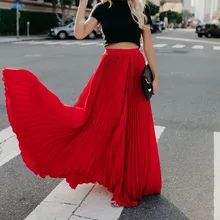long skirt red