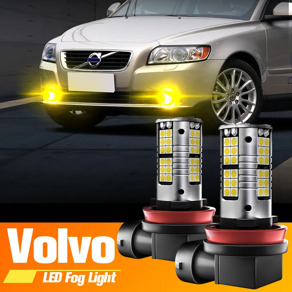 2pcs LED Fog Light Blub H8 H11 Lamp Canbus No Error For Volvo C30 C70 S40 2004-2012 S80 V50 V70 XC60 2010-2013 XC70 | Автомобили и