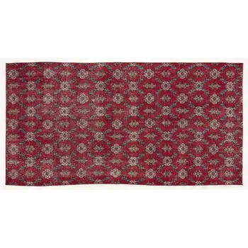 

Handmade Natural Vintage Turkish Area Rug 132x262 Cm-4'4''X8'7''