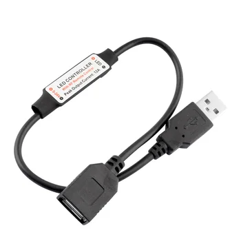 

11 Keys USB RF Remote Controller For LED Strip Mini Dimmer 5V USB Led Remote Controller For 5050/2835 Single Color