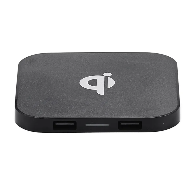 Беспроводное зарядное устройство Qi с двумя USB-портами для iPhone X/XS XR 8 Xiaomi 9 Samsung S8 S9 S10