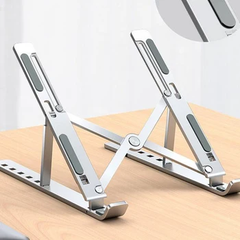 

N3 Adjustable Laptop Stand Aluminum Alloy 6-Angle Adjustable Notebook Cooling Bracket Folding Tablet Holder For Macbook Pro Air