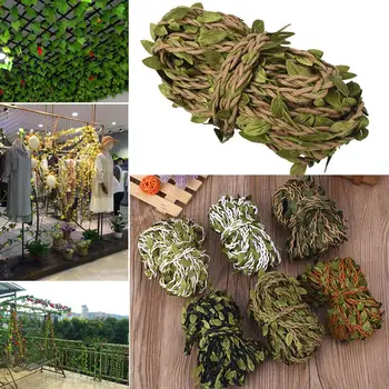 

100cm 6 Color Garden Fake Plant Simulation Garland Real Touch Fashion Decoration Leaves Artificial Leaf Vine