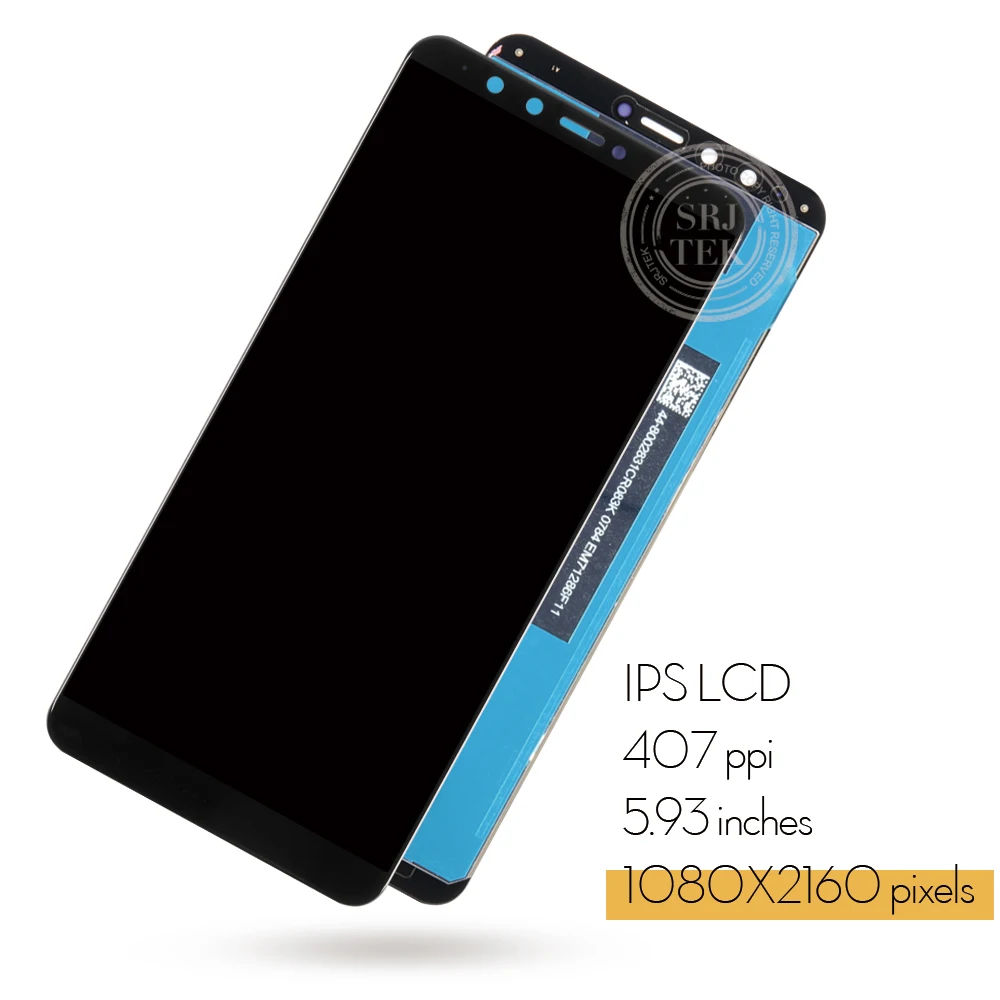 Жк панель Srjtek для Huawei Y9 2018 сенсорный экран дигитайзер в сборе рамка FLA L22 LX2 LX1 LX3 LA10