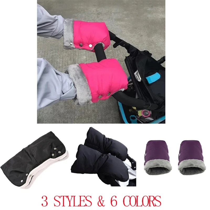 Winter Warm Stroller Gloves Pushchair Hand Muff Waterproof Pram Accessory Mitten Baby Buggy