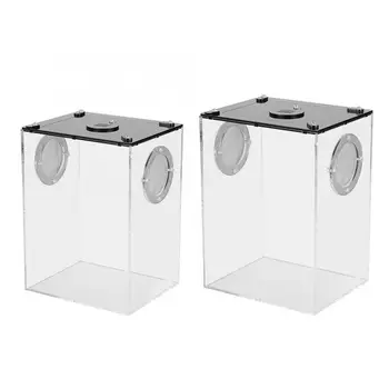 

Durable Transparent Plastic Ventilated Feeding Container for Lizard Chameleon Pet Supplies