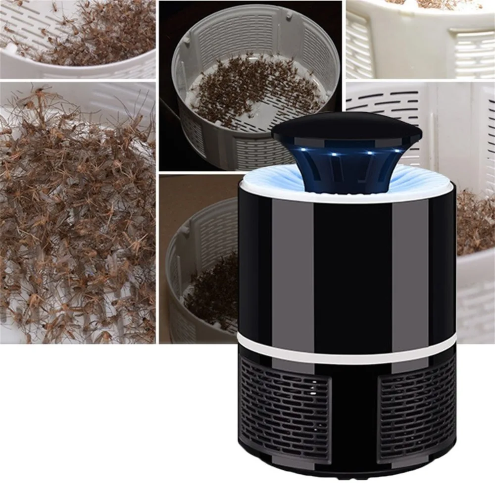 Mosquito killer USB Электрический комаров killer лампа Фотокатализ немой домашний светодиодный жучок ловушка для насекомых Zapper ловушка без излучения
