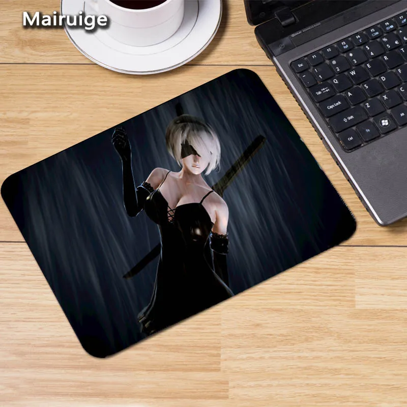 Mairuige NieR:Automata 2B A2 YoRHa милые игровые коврики для мыши девочек стола резиновая