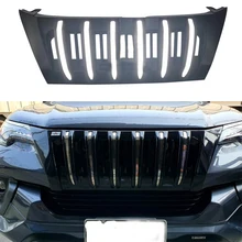 Fit for SUV fortuner 2017 2018 Car front grille car front bumper mesh grill with led high quality ABS grille