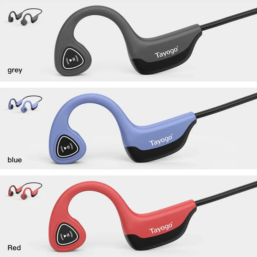 Модный mp3 плеер Tayogo S3 с костной проводимостью 8 ГБ для спорта защитой от пота ушным