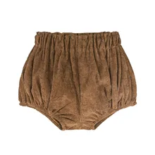 Лидер продаж, детские вельветовые штаны для новорожденных, Короткие трусы подгузники