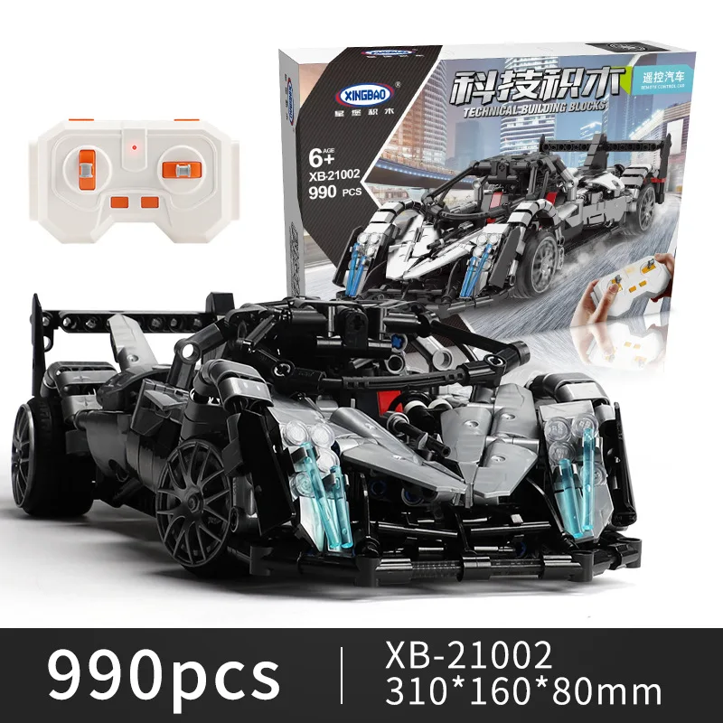 Xingbao XB21001/002 технические строительные блоки RC дистанционное управление гоночный автомобиль заряженные игрушки Рождественский подарок для детей