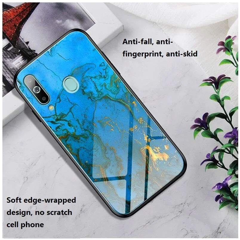 Новый мраморный градиентный стеклянный зеркальный чехол для samsung S9 S9P