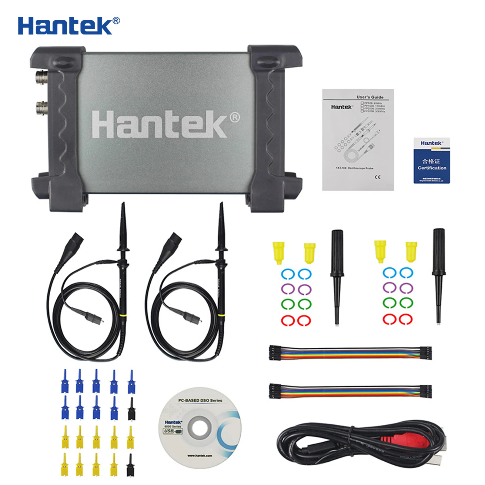 Hantek 6022BE PC-based USB 2CH Digital Oscilloscope 20MHz Bandwidth 48 M Sa/s 1M 