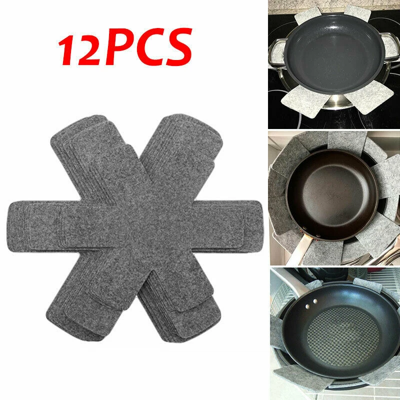 12PcsFeltPadPotAndPanProtectorPreventScratchingNonStick