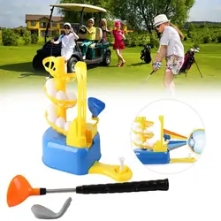 Crianças brinquedos de golfe conjunto de brinquedos de esportes do gramado máquina de bola de prática de golfe pai criança interativo brinquedos ao ar livre formação brinquedos educativos