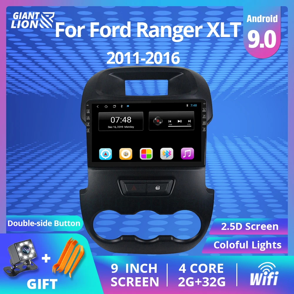 Автомобильная Мультимедийная система 2din Android 9 0 Автомагнитола для Ford Ranger Xlt 2011-2016