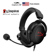US Captain PRO Hyper X Cloud Core auriculares para juegos, para PC, portátiles, consola de videojuegos, auriculares para jugadores Kibersport