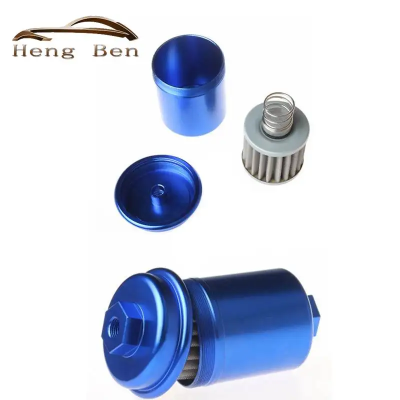 

For Car Petrol Gas Fuel Gasoline Liquid Fuel Oil Filter 62MM Aluminum High Flow Performance Fuel Filter Washable Filter