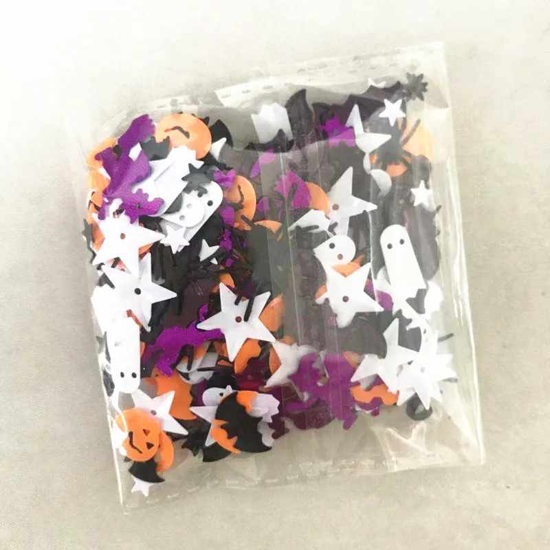 Mixed Spiders Pumpkin Bat Witch Ghos Sequins 10g/Pack Halloween Party Halloween DIY Craft Gift Costume Lentejuelas Accessories Sequins for crafts,sequin embroidery accessories,sequin sewing accessories,sequins accessories,nail art decor,sequins jewelry accessories