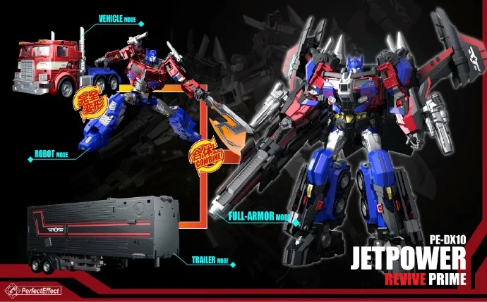 PE DX10 PerfectEffect PE DX10 Jetpower Revive Prime трансформация фигурка - Цвет: PE DX10