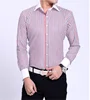 Quality Men Casual Slim Fit Shirt Mens Long Sleeve Business Dress Shirts French Cufflinks Shirt Male Striped Shirt ► Photo 2/6