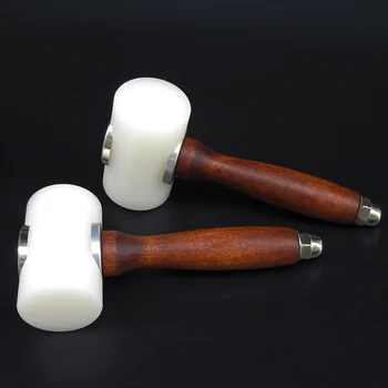 

DIY Leathercraft Hammer Handmade Carving Cutting Punching Printing Engraving Drilling Tools Hammer for Leather Craft Nylon Beat