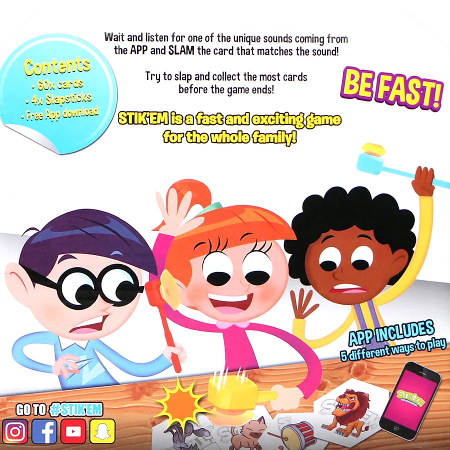 

Stikem Slammer Card Games,slap stick challenge,Stik'em is a faster and exciting game for the whole family fun game