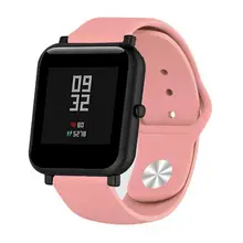 Мягкая силиконовая лента для huawei/Withings/samsung gear S2/s3/Amazfit Bip Смарт часы браслет 18 мм 20 мм 22 мм замена запястье