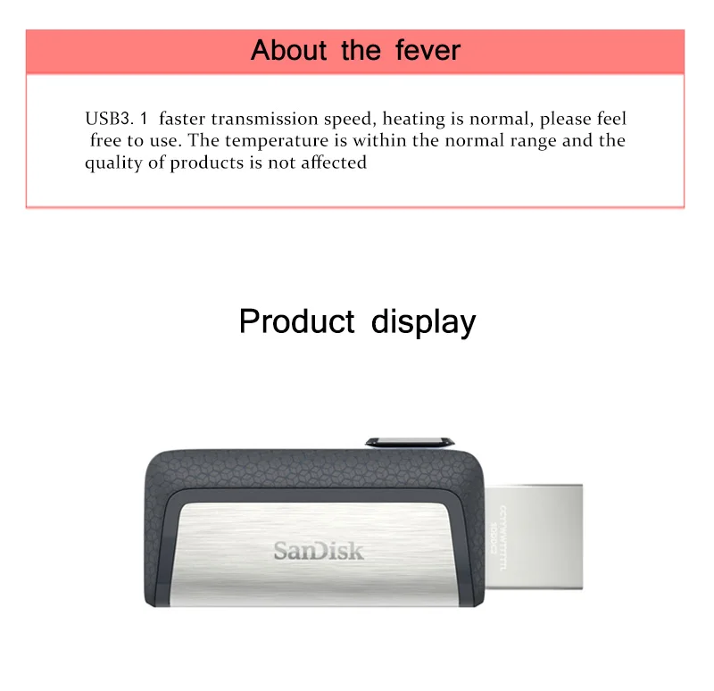 SanDisk USB флэш-накопитель ультра двойной USB 3,1 диск OTG тип-c ручка-накопитель 150 м/с 32 Гб 128 ГБ USB ключ-флешка для смартфона ПК