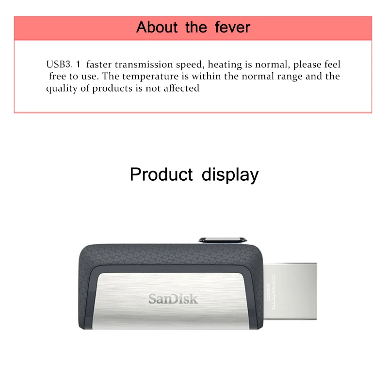 Original SanDisk Flash Drive Type-c USB 3.1 and Micro USB 3.0 OTG USB Flash Drive multifunctional USB stick pen drive pendrive 