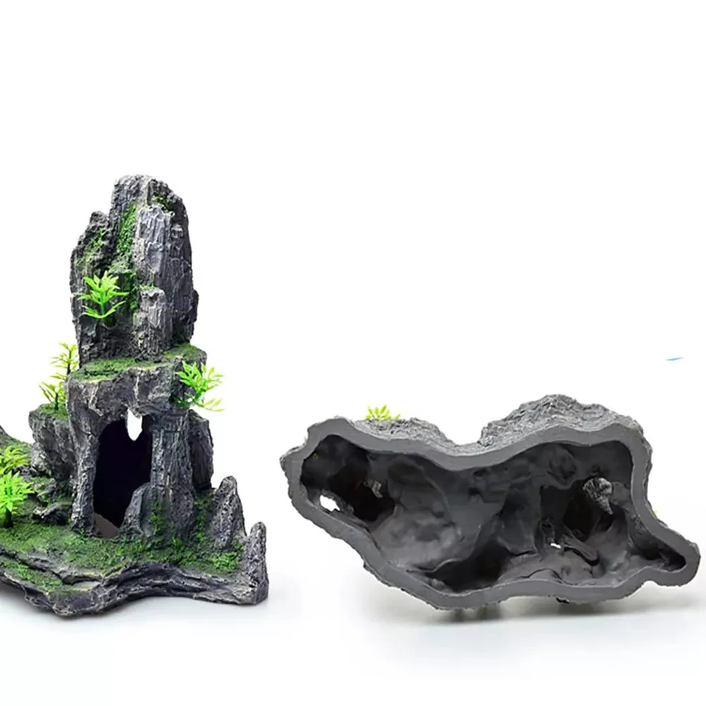 Aquarium Rockery Decoration Fish Tank Artificial Resin Rockery Stone Landscape Antique Castle Decor Ornament Aquarium Accessory fish tank ornaments fish tank decorations aquarium ornaments mini landscape ornaments