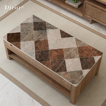 

Luxury Retro Household Table Decoration Mat Imitation Marble Tablecloth Plastic Pad PVC Waterproof Placemat Coffee Table