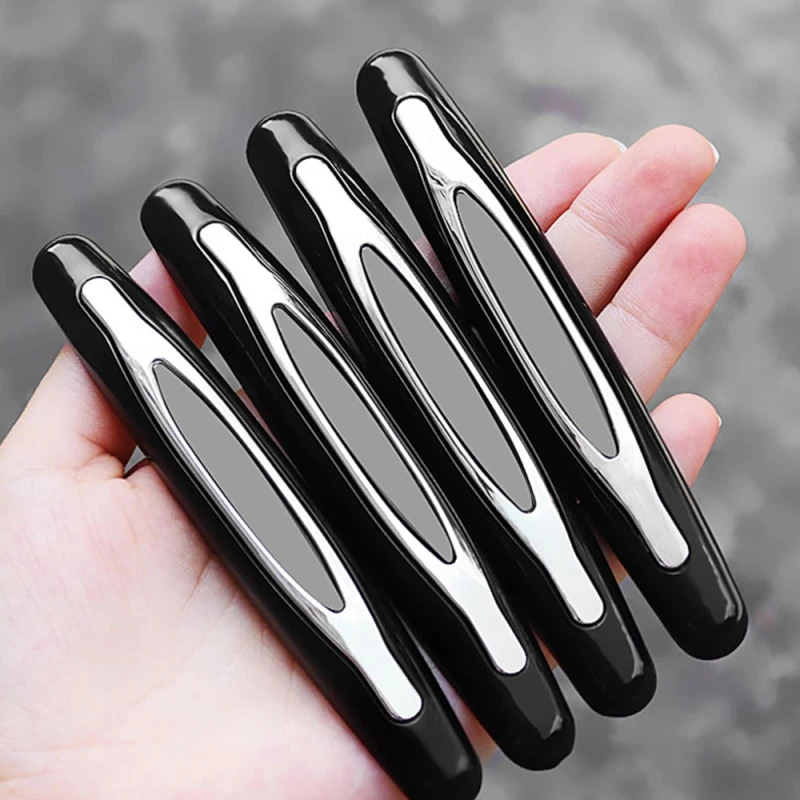 

4Pcs Car Styling Mouldings Door Edge Protection Strip Auto Bumper Anti-collision Guard Buffer Protective Strip Vehicle Exterior