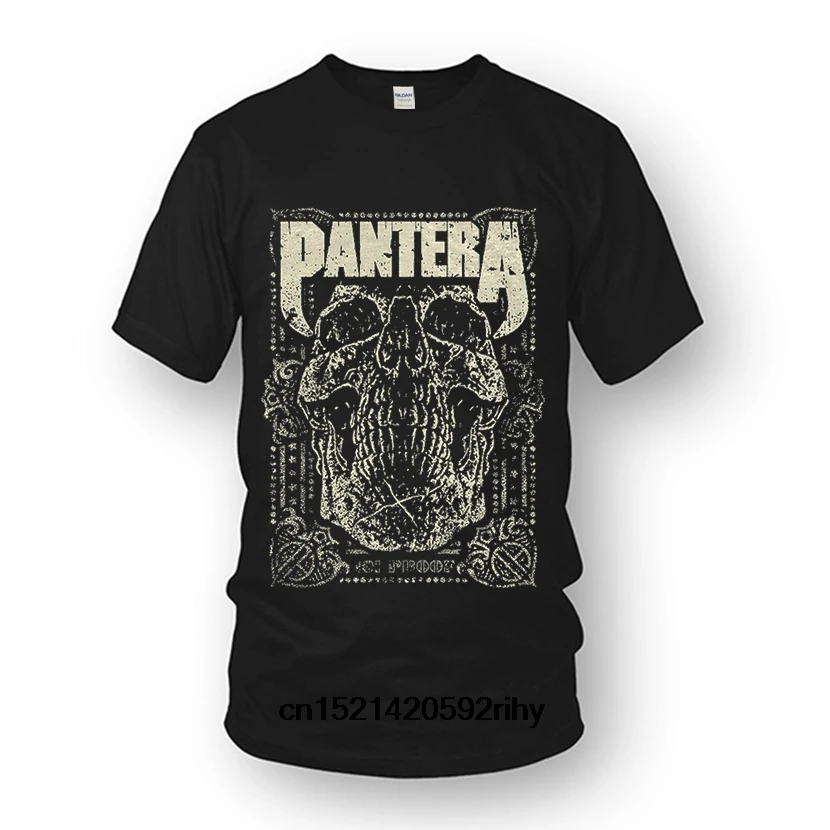 Футболка Pantera 101 Proof Skull-Новинка и официальный! с круглым вырезом Модная