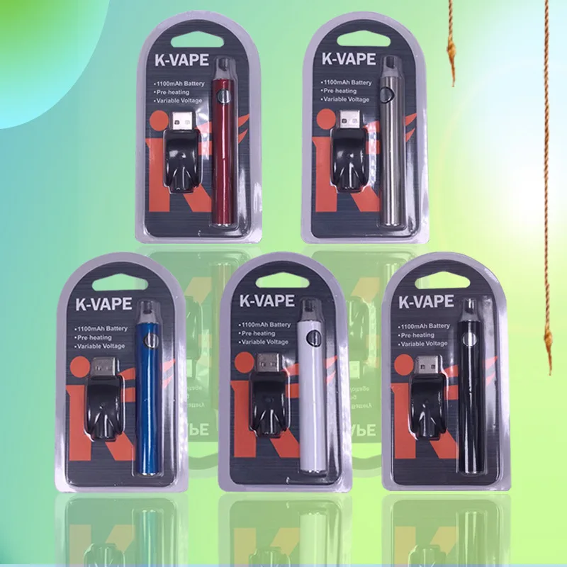 Аккумулятор kvape 510 с кнопкой регулировки напряжения картридж CBD емкостью 1100 мАч