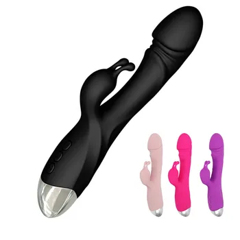 Rabbit Vibrators Vagina G Spot Clitoris Nipple Dual Stimulator Massager Dildo Sex Toys Shop For Women Adult Female Masturbators 1