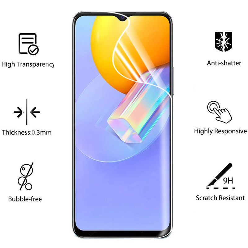 phone protector 4-in-1 Hydrogel Film for Vivo Y31 Y51 Screen Protector Protective film For Vivo Y1s Y72 5G Y 31 51 72 1s safety not glass mobile phone screen protector