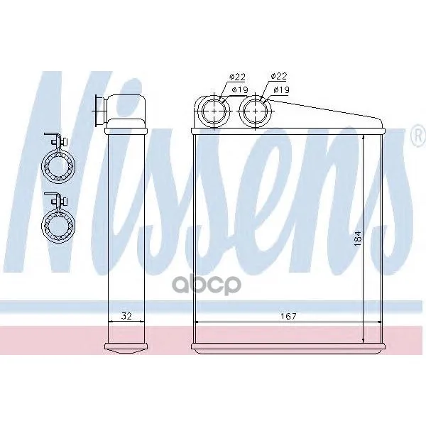 Радиатор Печки Mercedes W169, W246 72047 Nissens арт. 72047