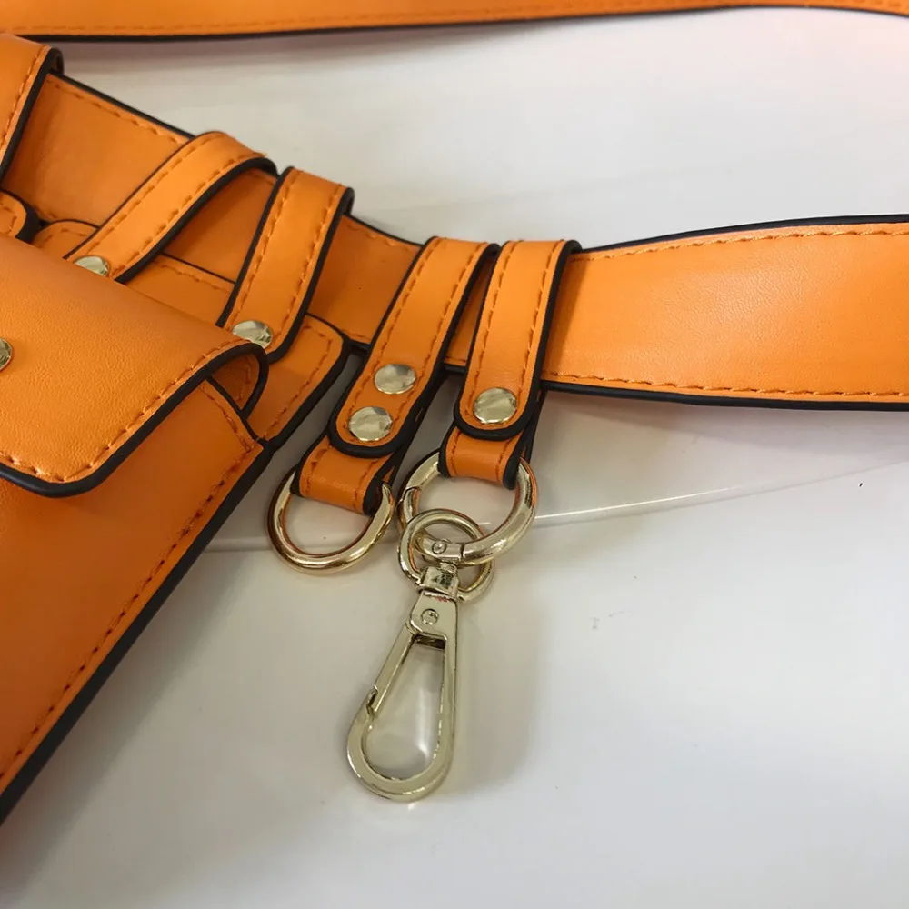 Unisex Tactical Waist Bag For Belt PU Leather Men Purse Punk Fanny Pack Women's Bag Multifunction Bag Male Phone Pouch JD02 (8)