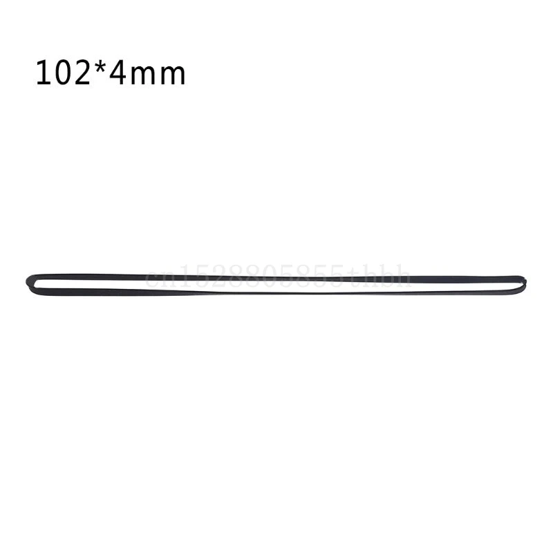 Durable 4mm Wide Rubber Flat Turntable Belt Replacement