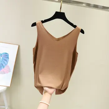 

Bingsi Modal discretionary mask vest female elastic solid color bottoming shirt female Korean version of cross-border