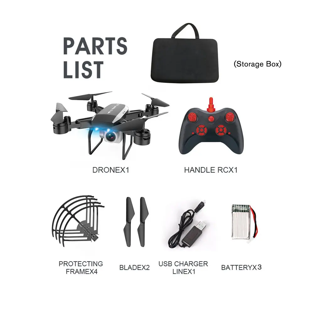 

KY606D Professional Foldable RC Drone Aircraft 4K HD Wifi Camera VS KY601S Long Fly Time Helicopter with 3 Battery