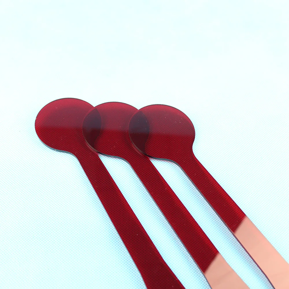 1pc Red filter lens Red occluder 24cm Long handle Eye occluder Eye test tool