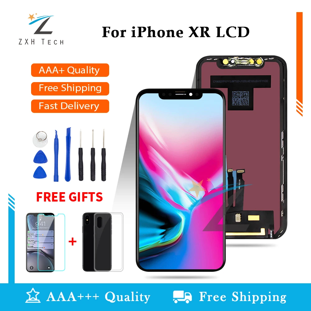 1PCS A+++++ Digitizer LCD Display Assembly Parts Replacement Touch Screen OEM For iPhone XR 6.1'' Fast Shipping with Gifts |