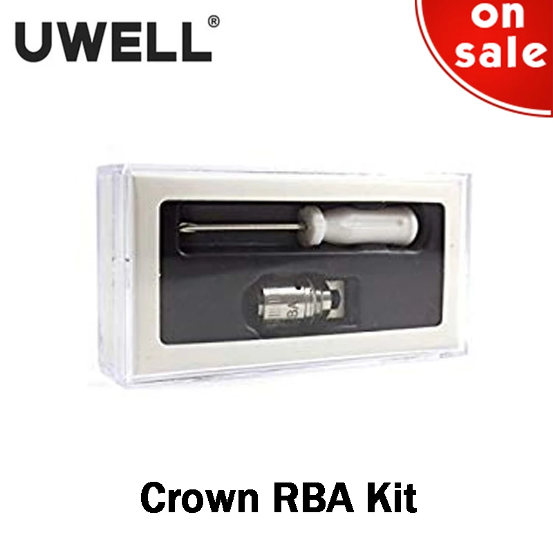 

Original Uwell Crown RBA Rebuildable Atomizer Kit with SUS 316 Wire Electronic Cigarette RBA kit Vape Vapor Fit E Cig Uwell Tank